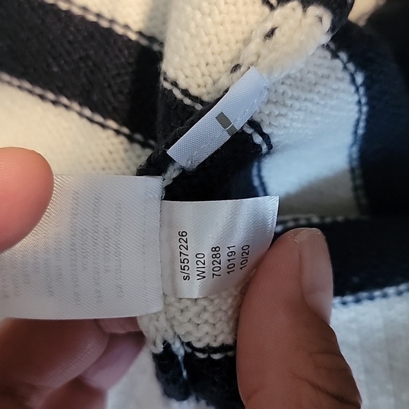 LOFT shoulder button striped sweater - Picture 11 of 11